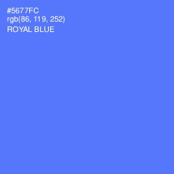 #5677FC - Royal Blue Color Image